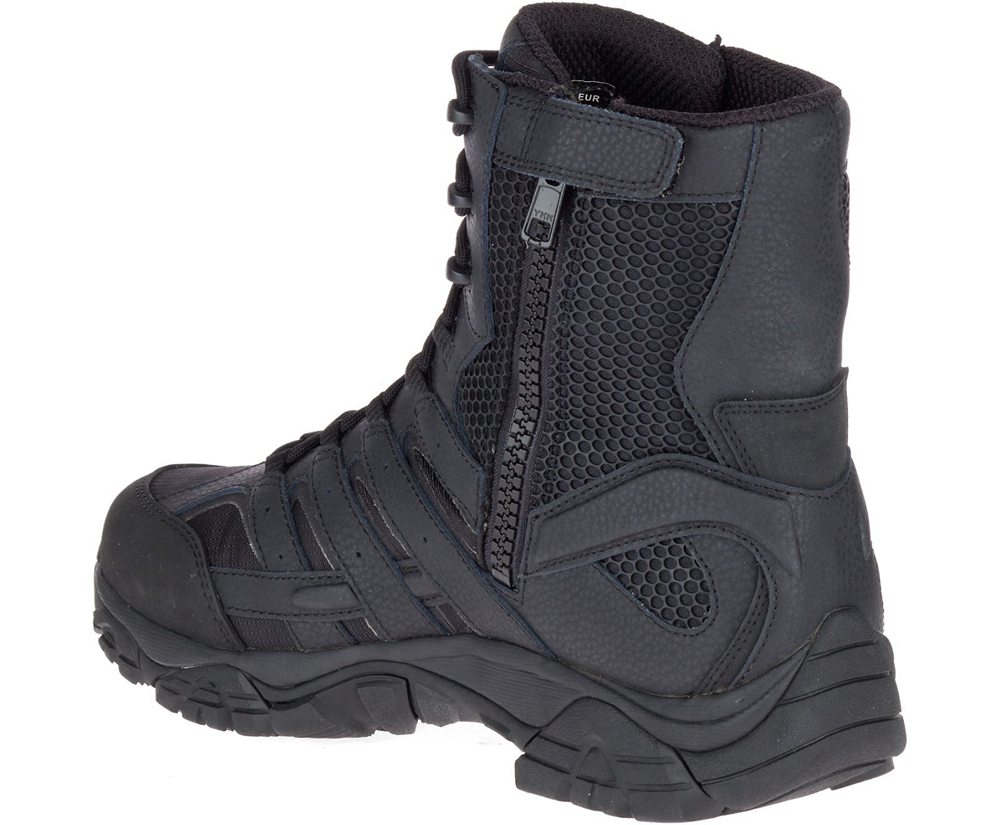 Merrell Boots Black - Moab 2 8\" Tactical Waterproof - Womens 74FHNVMEK